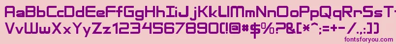 AdventureSubtitles Font – Purple Fonts on Pink Background