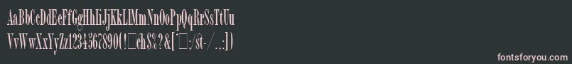 BordeauxRomanBoldLetPlain.1.0 Font – Pink Fonts on Black Background