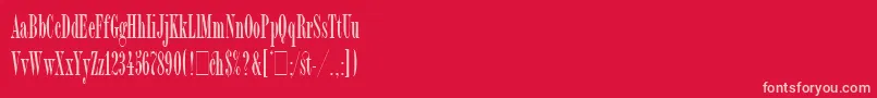 fuente BordeauxRomanBoldLetPlain.1.0 – Fuentes Rosadas Sobre Fondo Rojo