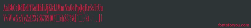 BordeauxRomanBoldLetPlain.1.0 Font – Red Fonts on Black Background