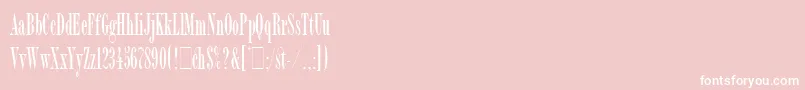 BordeauxRomanBoldLetPlain.1.0 Font – White Fonts on Pink Background