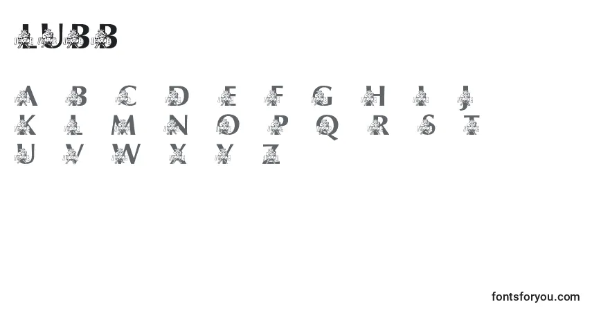LmsUsusBigBlue Font – alphabet, numbers, special characters