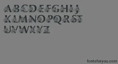 LmsUsusBigBlue font – Black Fonts On Gray Background