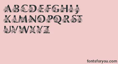 LmsUsusBigBlue font – Black Fonts On Pink Background