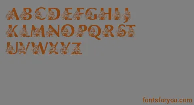 LmsUsusBigBlue font – Brown Fonts On Gray Background