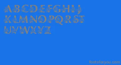 LmsUsusBigBlue font – Gray Fonts On Blue Background