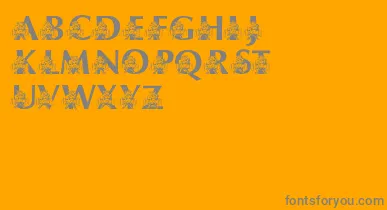 LmsUsusBigBlue font – Gray Fonts On Orange Background