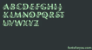 LmsUsusBigBlue font – Green Fonts On Black Background