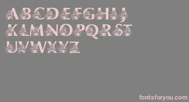 LmsUsusBigBlue font – Pink Fonts On Gray Background