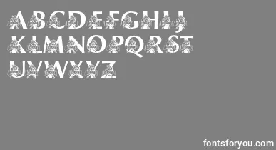 LmsUsusBigBlue font – White Fonts On Gray Background
