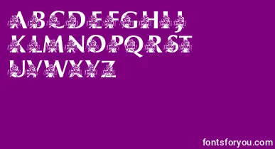 LmsUsusBigBlue font – White Fonts On Purple Background