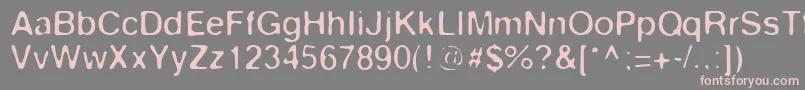 Keyes Font – Pink Fonts on Gray Background