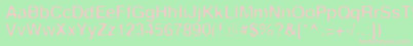 Keyes Font – Pink Fonts on Green Background