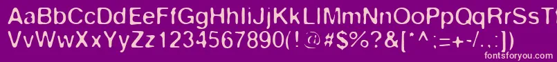 Keyes Font – Pink Fonts on Purple Background