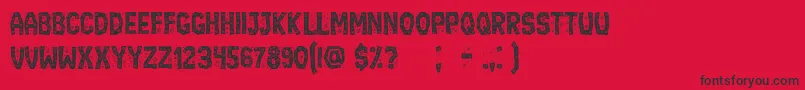 Ignorant Font – Black Fonts on Red Background