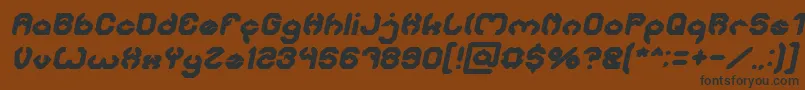 Saiba mais sobre a fonte BizzareBoldItalic Fonte BizzareBoldItalic – fontes pretas em um fundo marrom