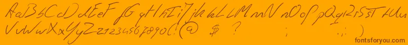 Más sobre la fuente Jaspershandwriting fuente Jaspershandwriting – Fuentes Marrones Sobre Fondo Naranja