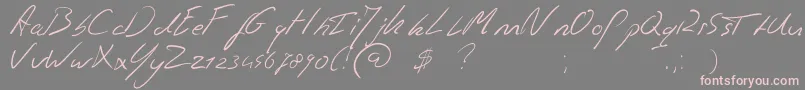 Подробнее о шрифте Jaspershandwriting Шрифт Jaspershandwriting – розовые шрифты на сером фоне