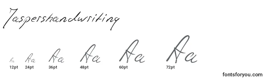 Jaspershandwriting Font Sizes