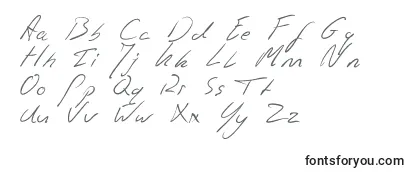 フォントJaspershandwriting