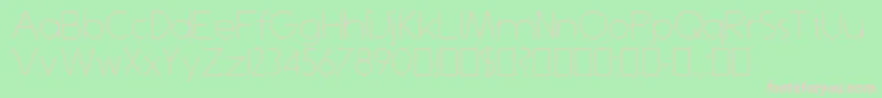 DominikThin Font – Pink Fonts on Green Background