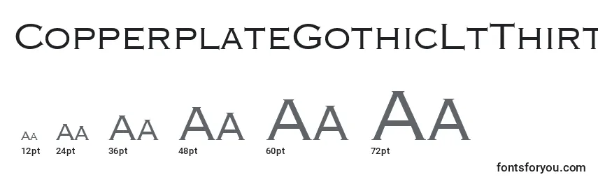 Размеры шрифта CopperplateGothicLtThirtyTwoAb