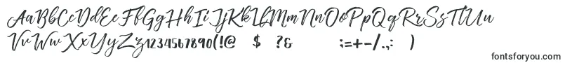 Шрифт Vincentia – рукописные шрифты