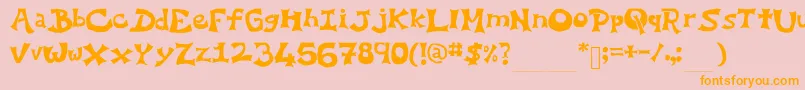 More about YoEllipse Font YoEllipse Font – Orange Fonts on Pink Background