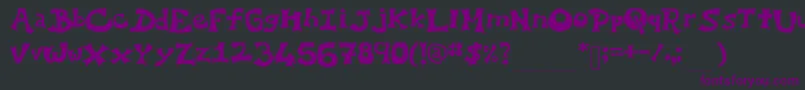 YoEllipse Font – Purple Fonts on Black Background