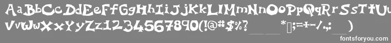 YoEllipse Font – White Fonts on Gray Background