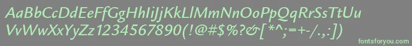 Más sobre la fuente LegacySansItcMediumItalic fuente LegacySansItcMediumItalic – Fuentes Verdes Sobre Fondo Gris