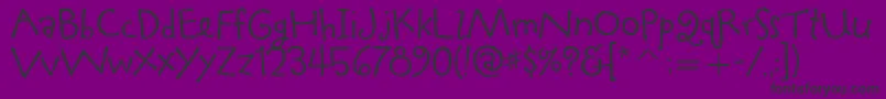 TapiocaitcTt Font – Black Fonts on Purple Background