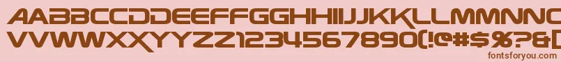 Zebulon Font – Brown Fonts on Pink Background