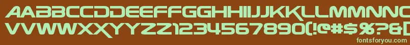 Zebulon Font – Green Fonts on Brown Background