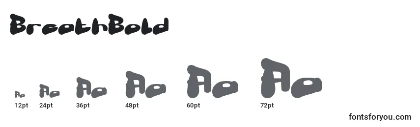 BreathBold Font Sizes