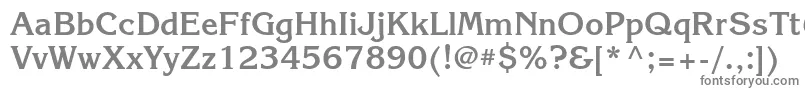 フォントKorinnacttBold – 白い背景に灰色の文字