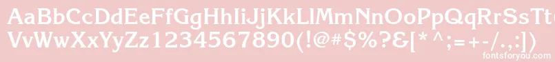 KorinnacttBold Font – White Fonts on Pink Background