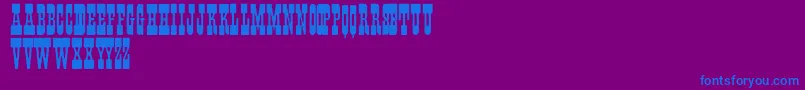 Fisti Font – Blue Fonts on Purple Background