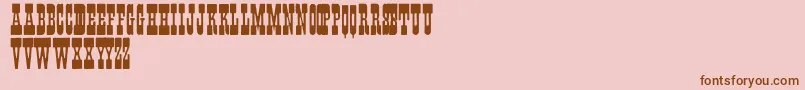 Fisti Font – Brown Fonts on Pink Background
