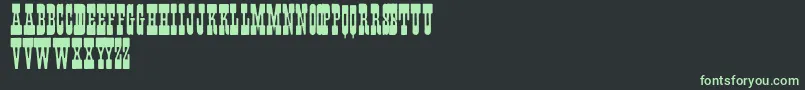Fonte Fisti – fontes verdes em um fundo preto