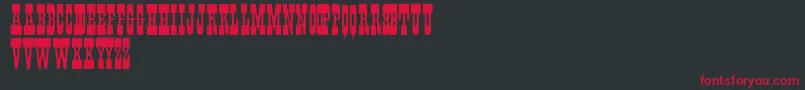 Fisti Font – Red Fonts on Black Background