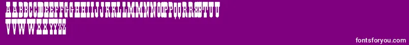 Fonte Fisti – fontes brancas em um fundo violeta