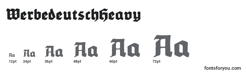 Размеры шрифта WerbedeutschHeavy