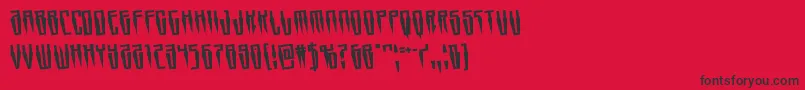 Swordtoothrotate Font – Black Fonts on Red Background