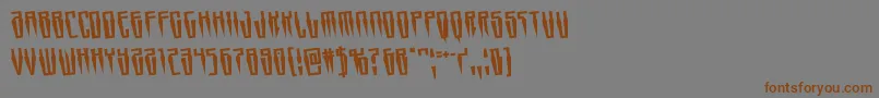 Swordtoothrotate Font – Brown Fonts on Gray Background