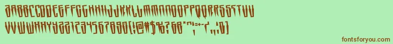 Шрифт Swordtoothrotate – коричневые шрифты на зелёном фоне