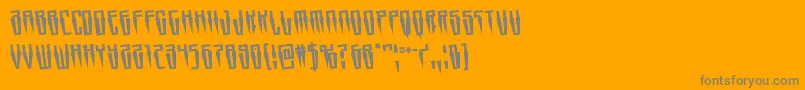 Swordtoothrotate Font – Gray Fonts on Orange Background