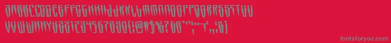 Swordtoothrotate Font – Gray Fonts on Red Background