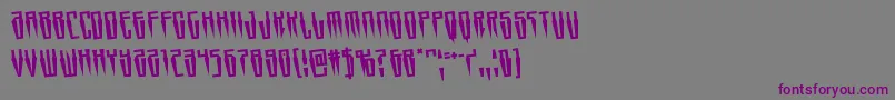 Swordtoothrotate Font – Purple Fonts on Gray Background