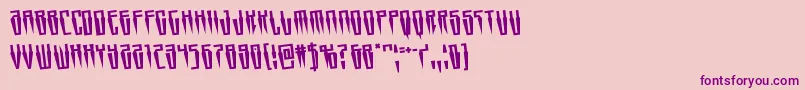 Swordtoothrotate Font – Purple Fonts on Pink Background